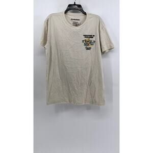 NICKELODEON Men's Beige Graphic Short Sleeve T-Shirt SZ L